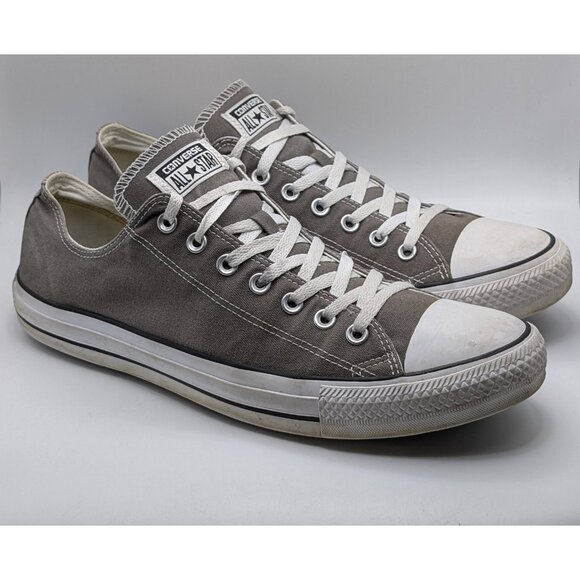 Converse Chuck Taylor All Star Low Top Gray Athletic Shoes Sneakers Mens Size 13 - Picture 1 of 7